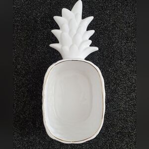 White Ceramic Pineapple Bowl